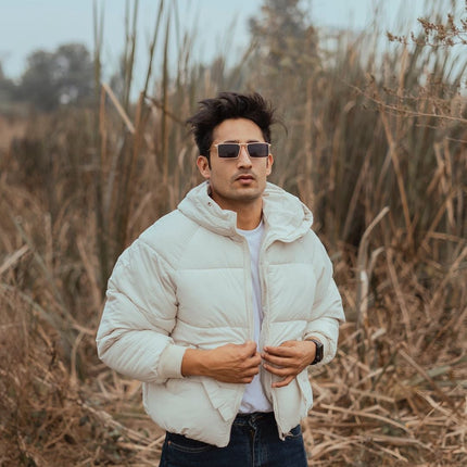 Golden Digger | Black Gold Rectangular Sunglasses - MG3572