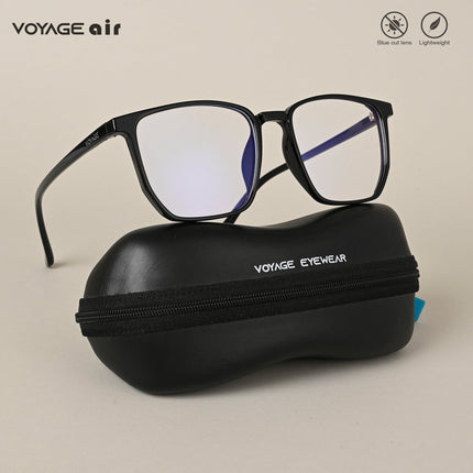 Voyage Air Black Square Eyeglasses for Men & Women - MG4558-C1