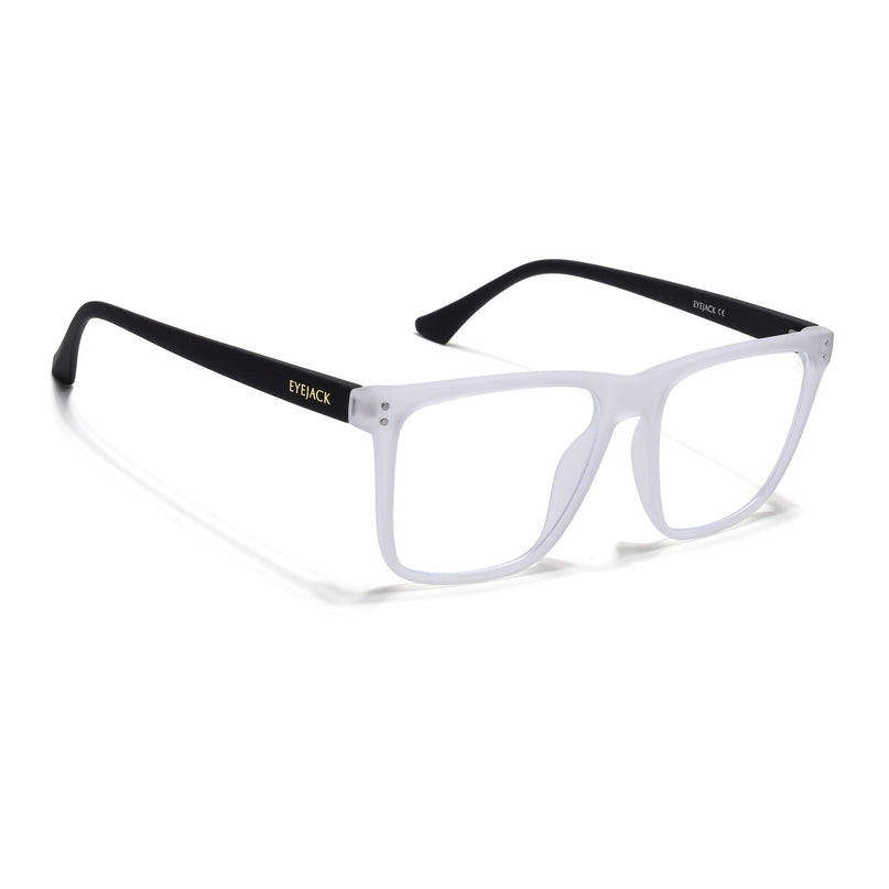 Eyejack NEO Transparent Wayfarer Eyeglasses for Men & Women (28023CL1168-C6)