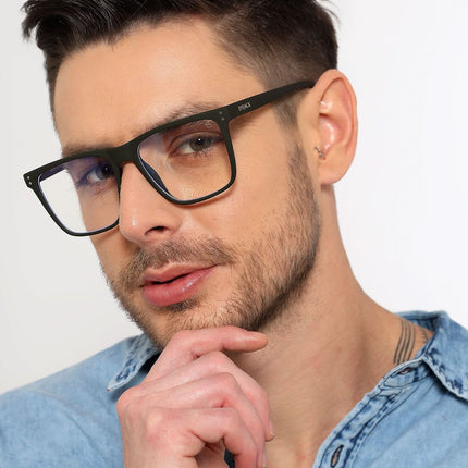 Eyejack NEO Olive Wayfarer Eyeglasses for Men & Women (28023CL1164-C2)