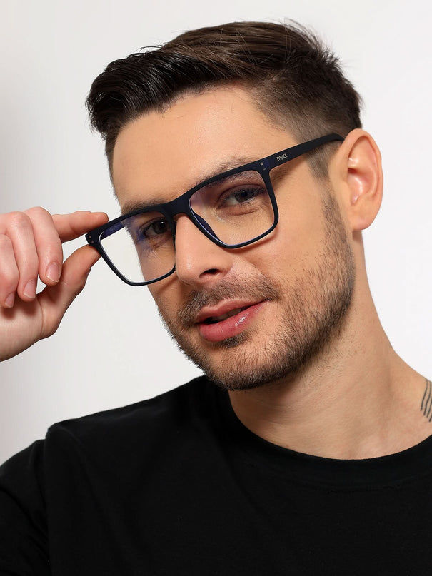Eyejack NEO Navy Blue Wayfarer Eyeglasses for Men & Women (28023CL1165-C3)
