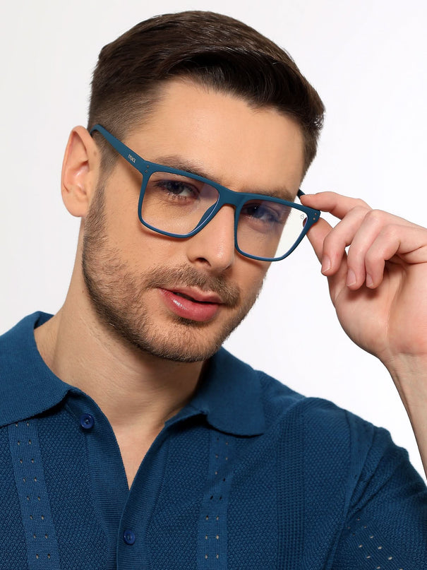 Eyejack NEO Blue Wayfarer Eyeglasses for Men & Women (28023CL1166-C4)