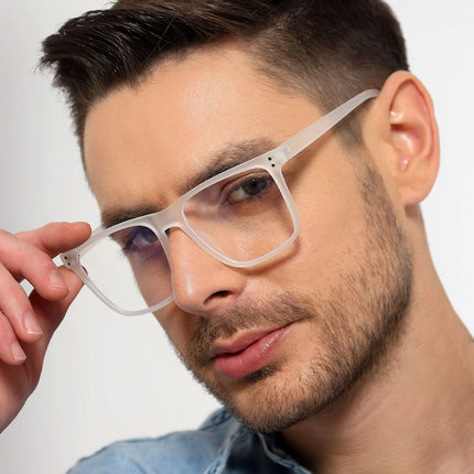 Eyejack NEO Transparent Wayfarer Eyeglasses for Men & Women (28023CL1169-C7)