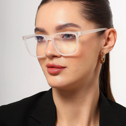 Eyejack NEO Transparent Wayfarer Eyeglasses for Men & Women (28023CL1169-C7)