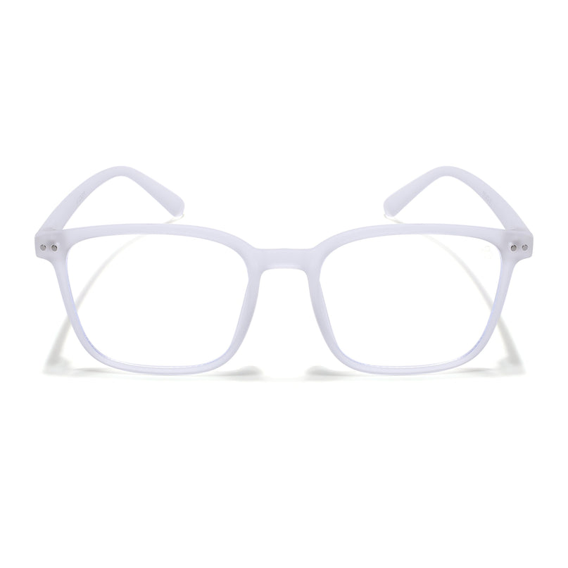 Eyejack NEO Transparent Wayfarer Eyeglasses for Men & Women (28049CL1176-C7)