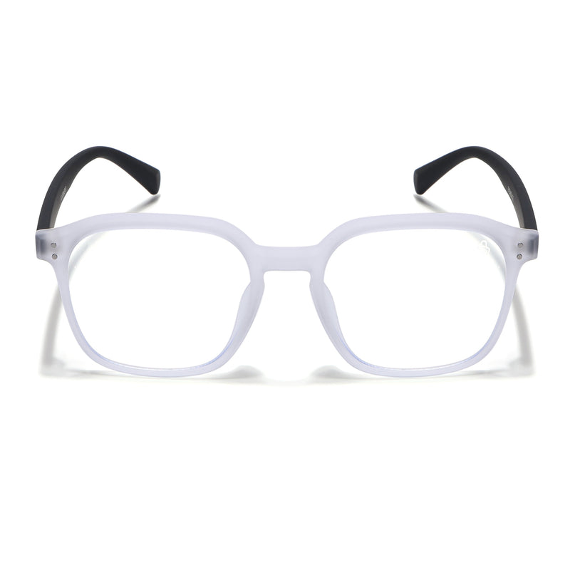 Eyejack NEO Transparent Square Eyeglasses for Men & Women (28068CL1182-C6)
