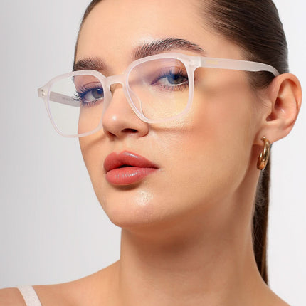 Eyejack NEO Transparent Square Eyeglasses for Men & Women (28068CL1183-C7)