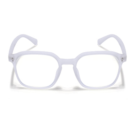 Eyejack NEO Transparent Square Eyeglasses for Men & Women (28068CL1183-C7)