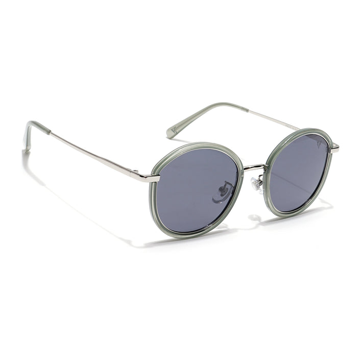 Voyage Select Round Polarized Sunglasses (Grey Lens | Olive Frame - SLPMG6215)