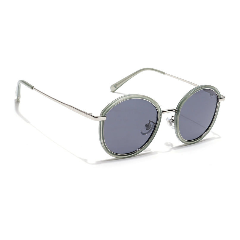Voyage Select Round Polarized Sunglasses (Grey Lens | Olive Frame - SLPMG6215)