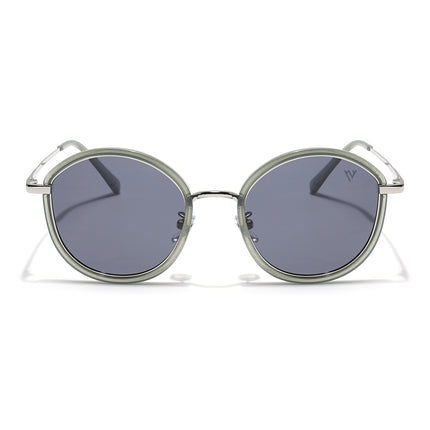 Voyage Select Round Polarized Sunglasses (Grey Lens | Olive Frame - SLPMG6215)