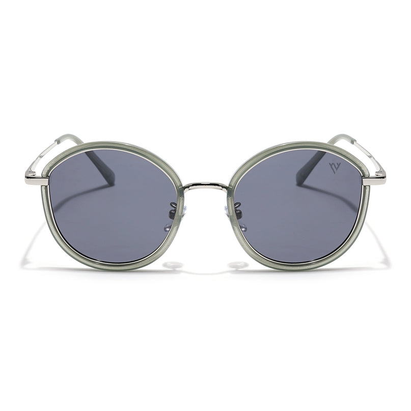 Voyage Select Round Polarized Sunglasses (Grey Lens | Olive Frame - SLPMG6215)