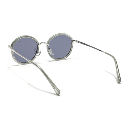 Voyage Select Round Polarized Sunglasses (Grey Lens | Olive Frame - SLPMG6215)