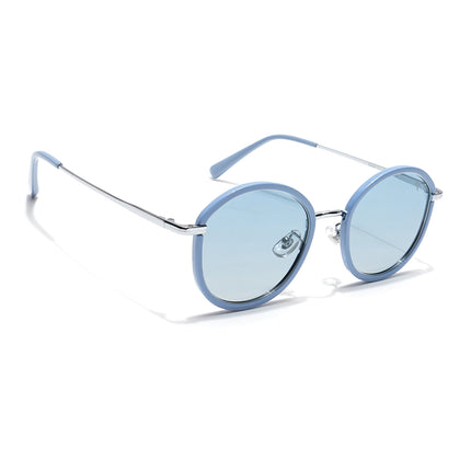 Voyage Select Round Polarized Sunglasses (Blue Lens | Blue Frame - SLPMG6217)