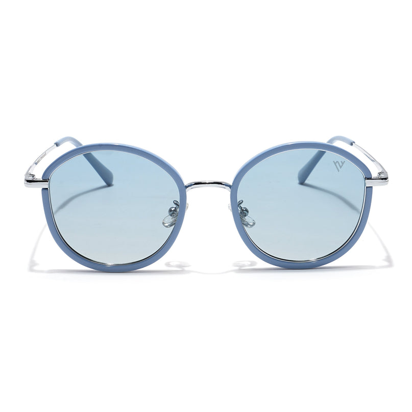Voyage Select Round Polarized Sunglasses (Blue Lens | Blue Frame - SLPMG6217)