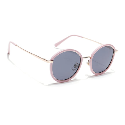 Voyage Select Round Polarized Sunglasses (Black Lens | Pink Frame - SLPMG6220)