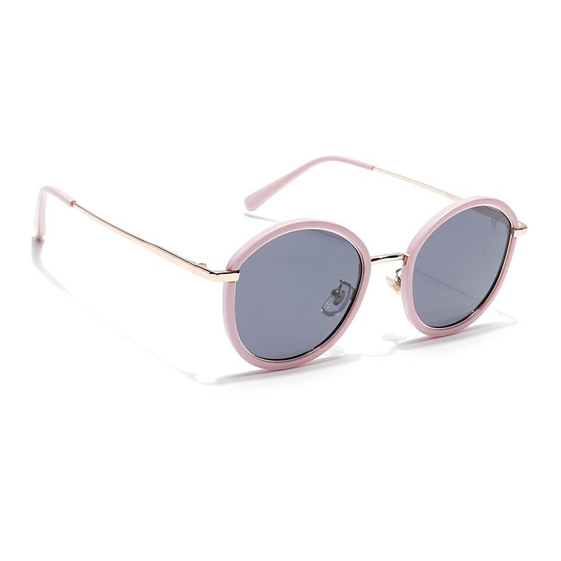 Voyage Select Round Polarized Sunglasses (Black Lens | Pink Frame - SLPMG6220)