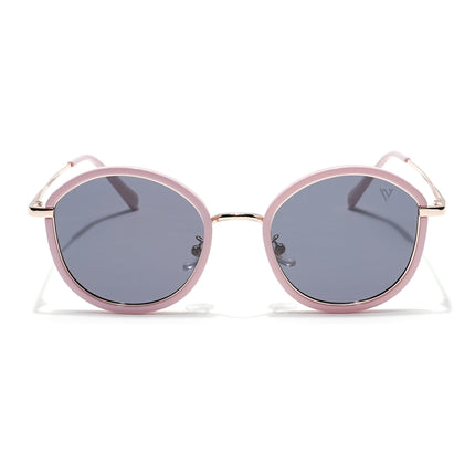 Voyage Select Round Polarized Sunglasses (Black Lens | Pink Frame - SLPMG6220)
