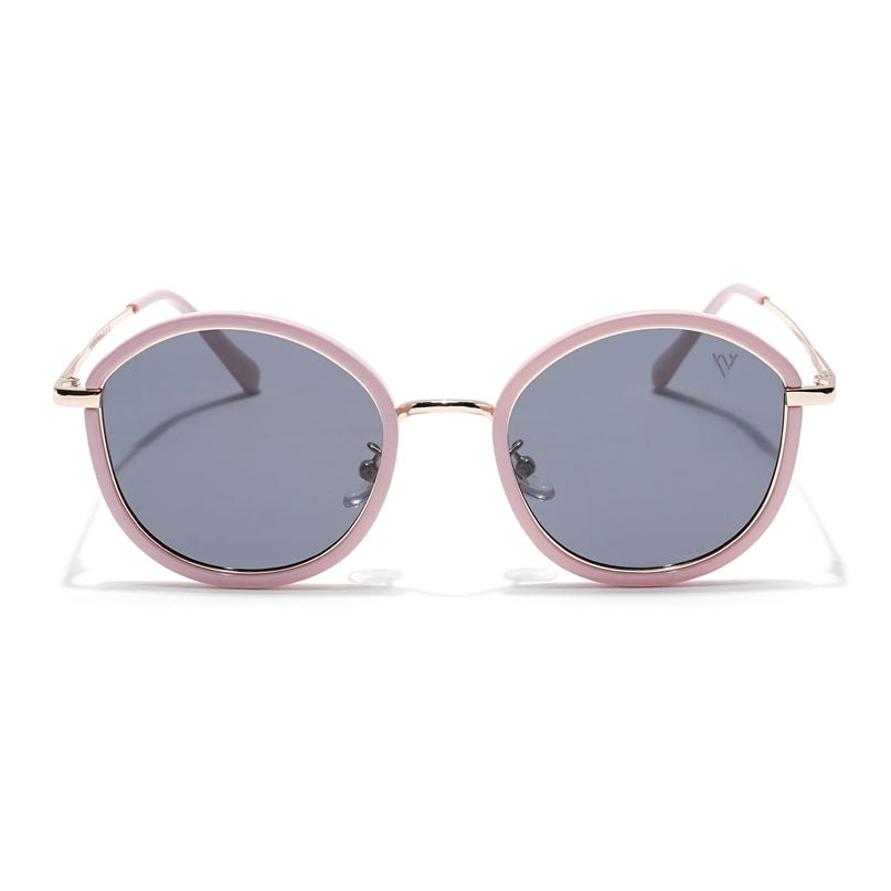 Voyage Select Round Polarized Sunglasses (Black Lens | Pink Frame - SLPMG6220)