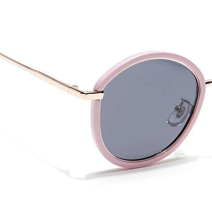 Voyage Select Round Polarized Sunglasses (Black Lens | Pink Frame - SLPMG6220)