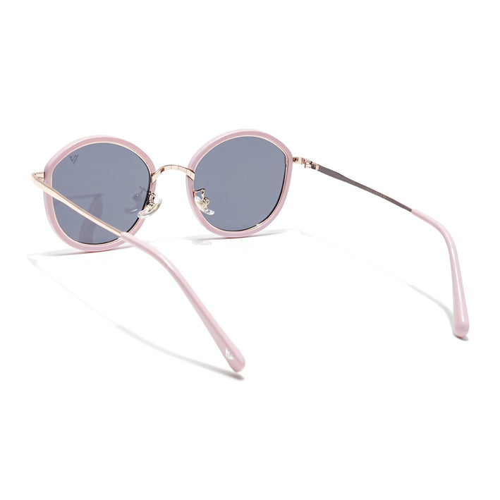 Voyage Select Round Polarized Sunglasses (Black Lens | Pink Frame - SLPMG6220)