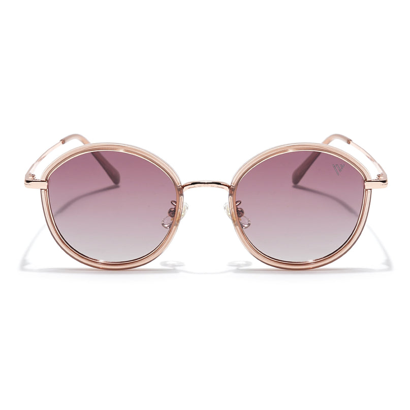 Voyage Select Round Polarized Sunglasses (Brown & Clear Lens | Brown Frame - SLPMG6221)