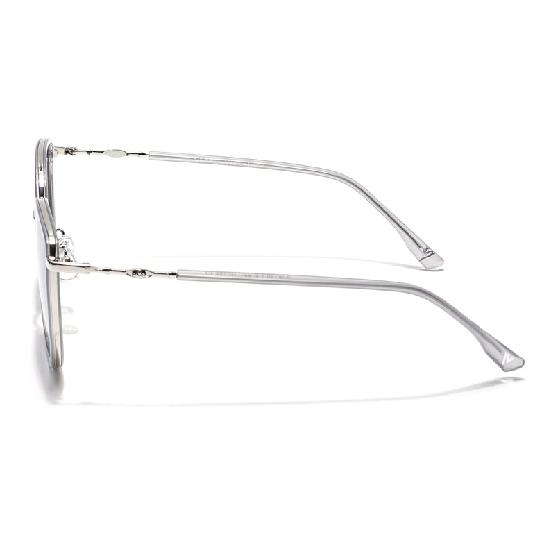 Voyage Select Cateye Polarized Sunglasses (Grey & Clear Lens | Silver & Grey Frame - SLPMG6243)