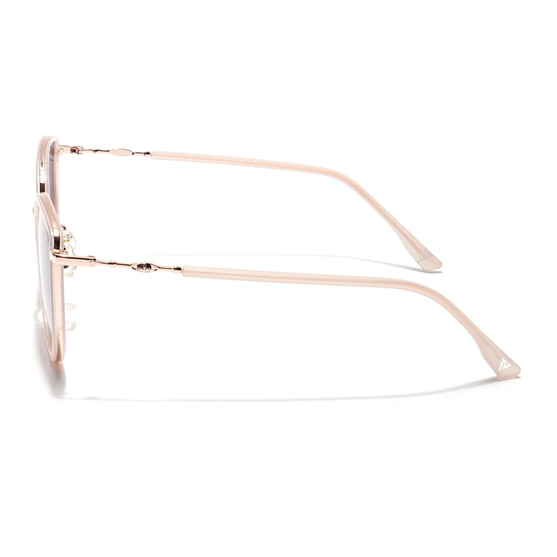Voyage Select Cateye Polarized Sunglasses (Grey & Pink Lens | Golden & Pink Frame - SLPMG6244)