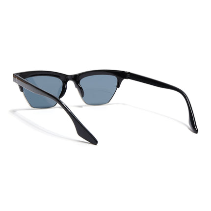 Eyejack Shine Black Half Rim Sunglasses for Women (2829CL1208)