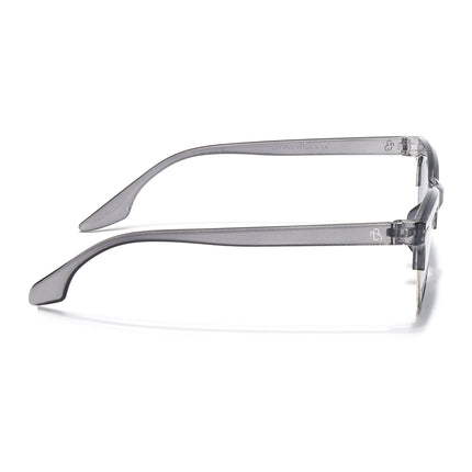 Eyejack Shine Grey Half Rim Sunglasses for Women (2829CL1210)