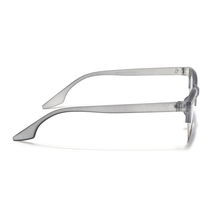 Eyejack Matt Grey Half Rim Sunglasses for Women (2829CL1211)