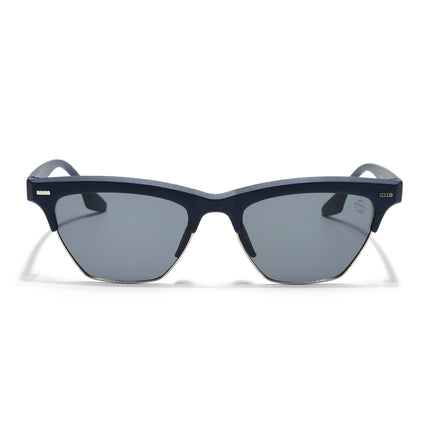 Eyejack Blue Half Rim Sunglasses for Women (2829CL1212)