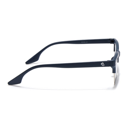 Eyejack Blue Half Rim Sunglasses for Women (2829CL1212)