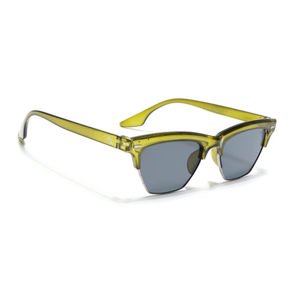 Eyejack Green Half Rim Sunglasses for Women (2829CL1215)