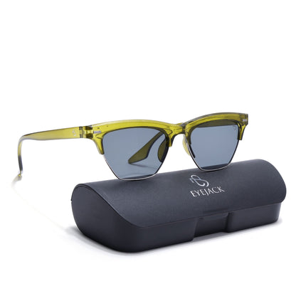 Eyejack Green Half Rim Sunglasses for Women (2829CL1215)