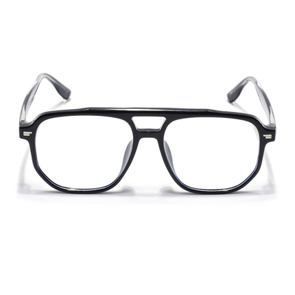 Voyage Black Wayfarer Eyeglasses for Men & Women - MG4372-C1