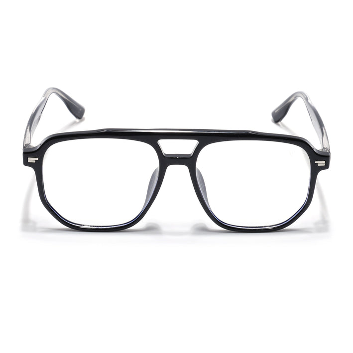 Voyage Black Wayfarer Eyeglasses for Men & Women - MG4372-C1