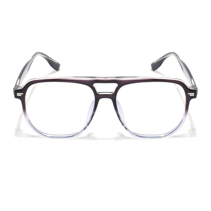 Voyage Black & Clear Wayfarer Eyeglasses for Men & Women - MG4373-C5