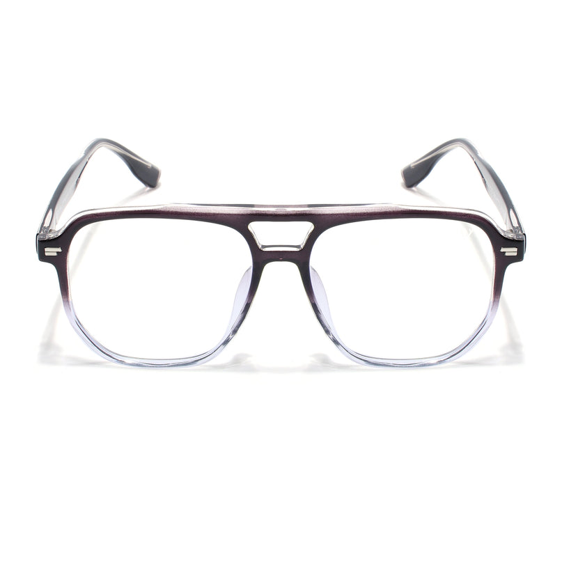 Voyage Black & Clear Wayfarer Eyeglasses for Men & Women - MG4373-C5