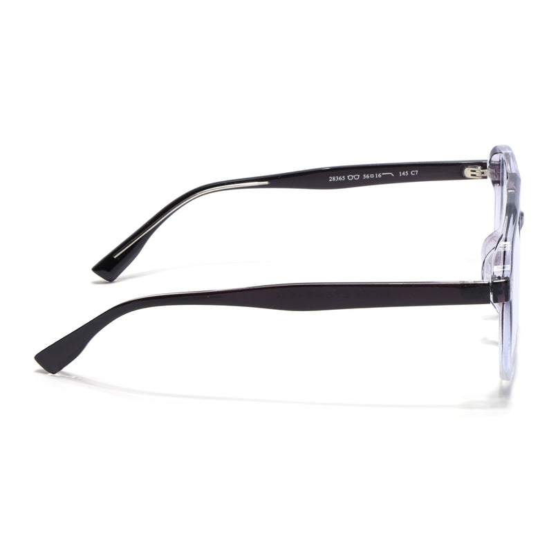 Voyage Black & Clear Wayfarer Eyeglasses for Men & Women - MG4373-C5