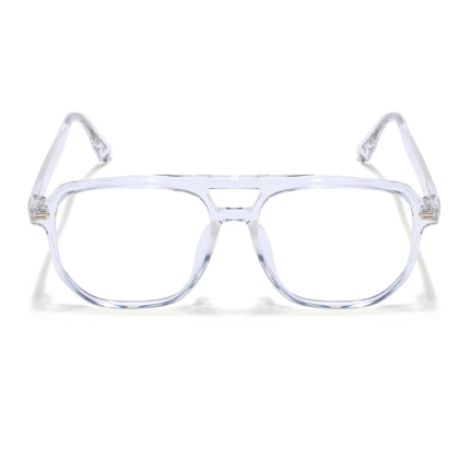 Voyage Transparent Wayfarer Eyeglasses for Men & Women - MG4374-C2