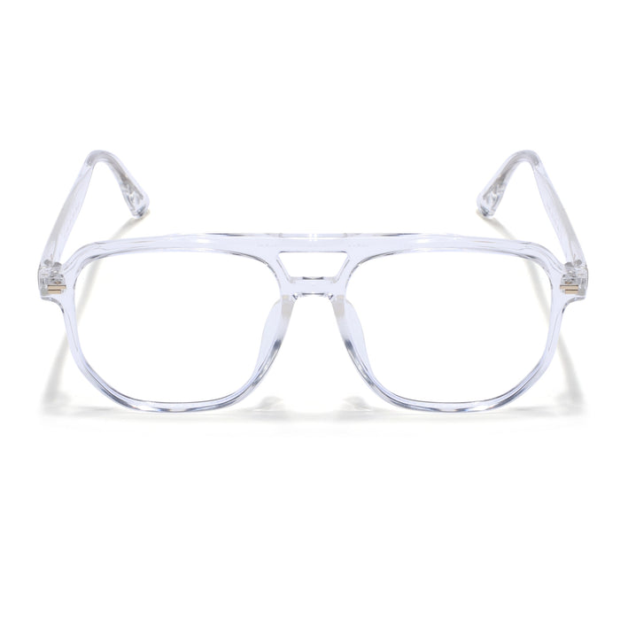 Voyage Transparent Wayfarer Eyeglasses for Men & Women - MG4374-C2
