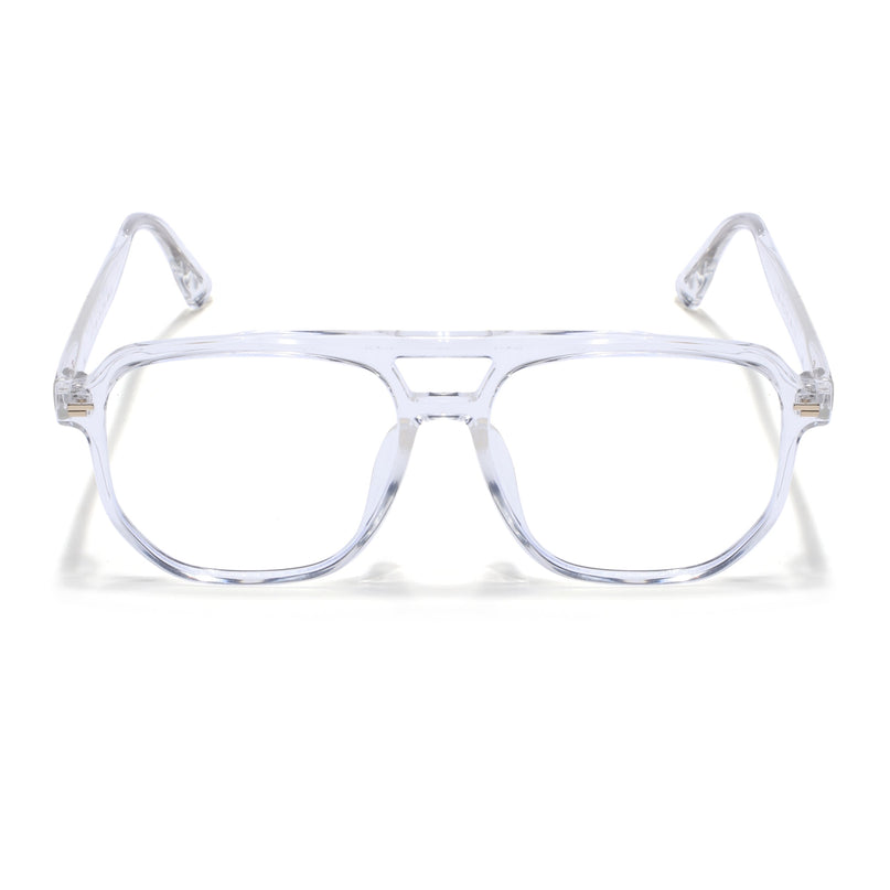 Voyage Transparent Wayfarer Eyeglasses for Men & Women - MG4374-C2