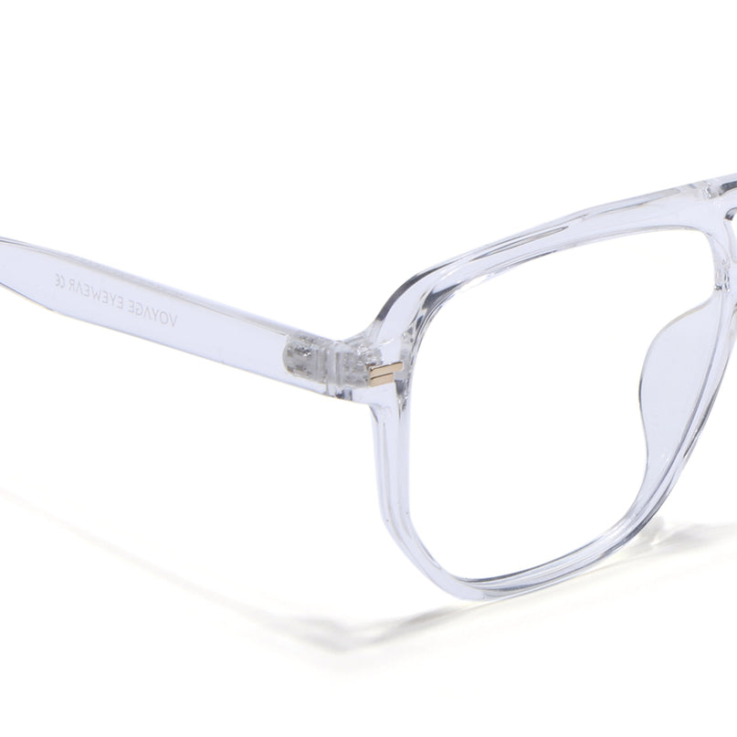 Voyage Transparent Wayfarer Eyeglasses for Men & Women - MG4374-C2