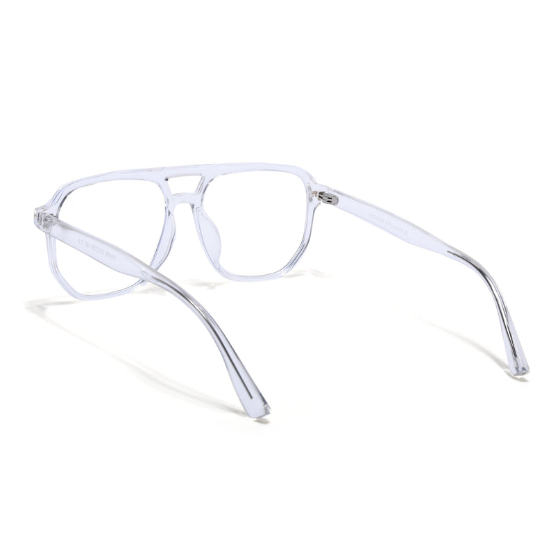 Voyage Transparent Wayfarer Eyeglasses for Men & Women - MG4374-C2