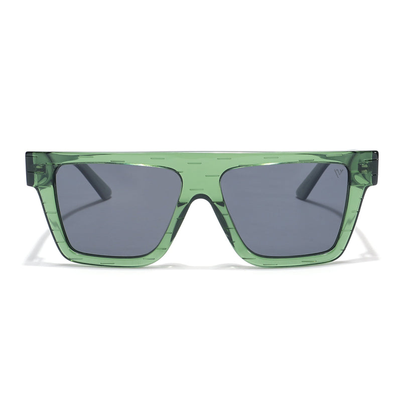Voyage Select Wayfarer Polarized Sunglasses (Black Lens | Green Frame - SLPMG5866)