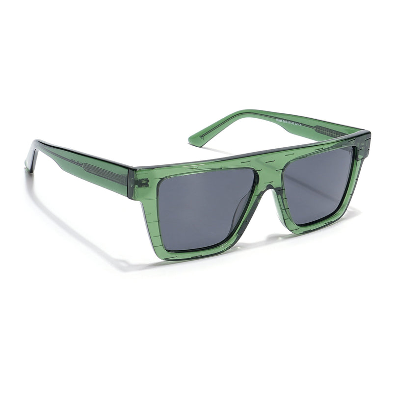 Voyage Select Wayfarer Polarized Sunglasses (Black Lens | Green Frame - SLPMG5866)