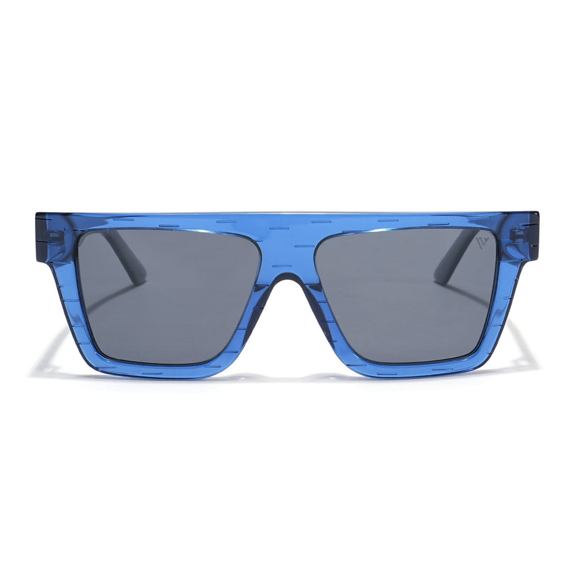 Voyage Select Wayfarer Polarized Sunglasses (Black Lens | Blue Frame - SLPMG5868)