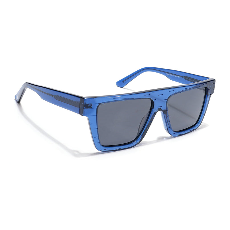 Voyage Select Wayfarer Polarized Sunglasses (Black Lens | Blue Frame - SLPMG5868)