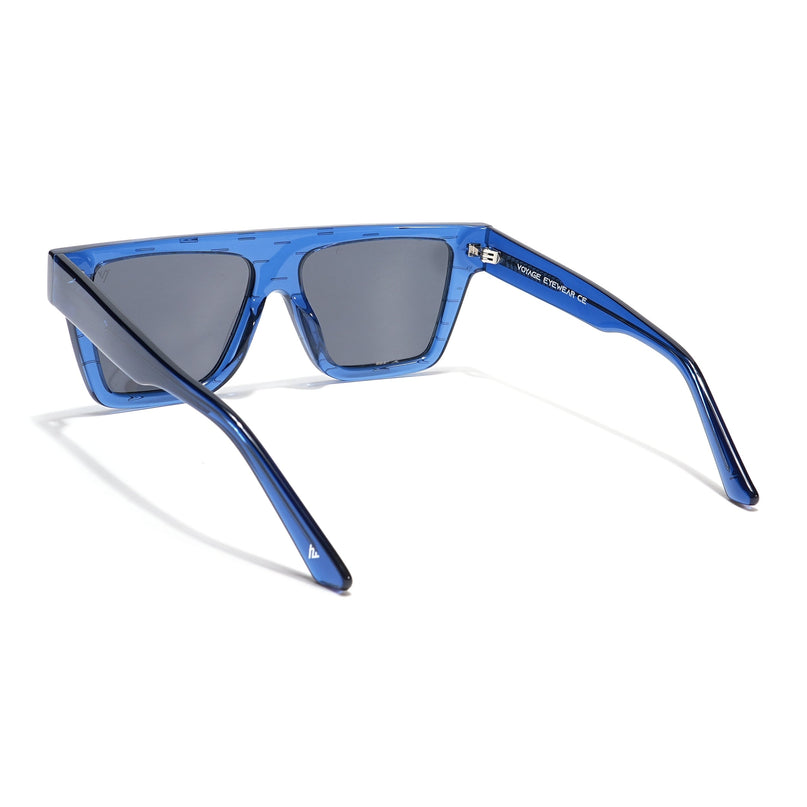Voyage Select Wayfarer Polarized Sunglasses (Black Lens | Blue Frame - SLPMG5868)